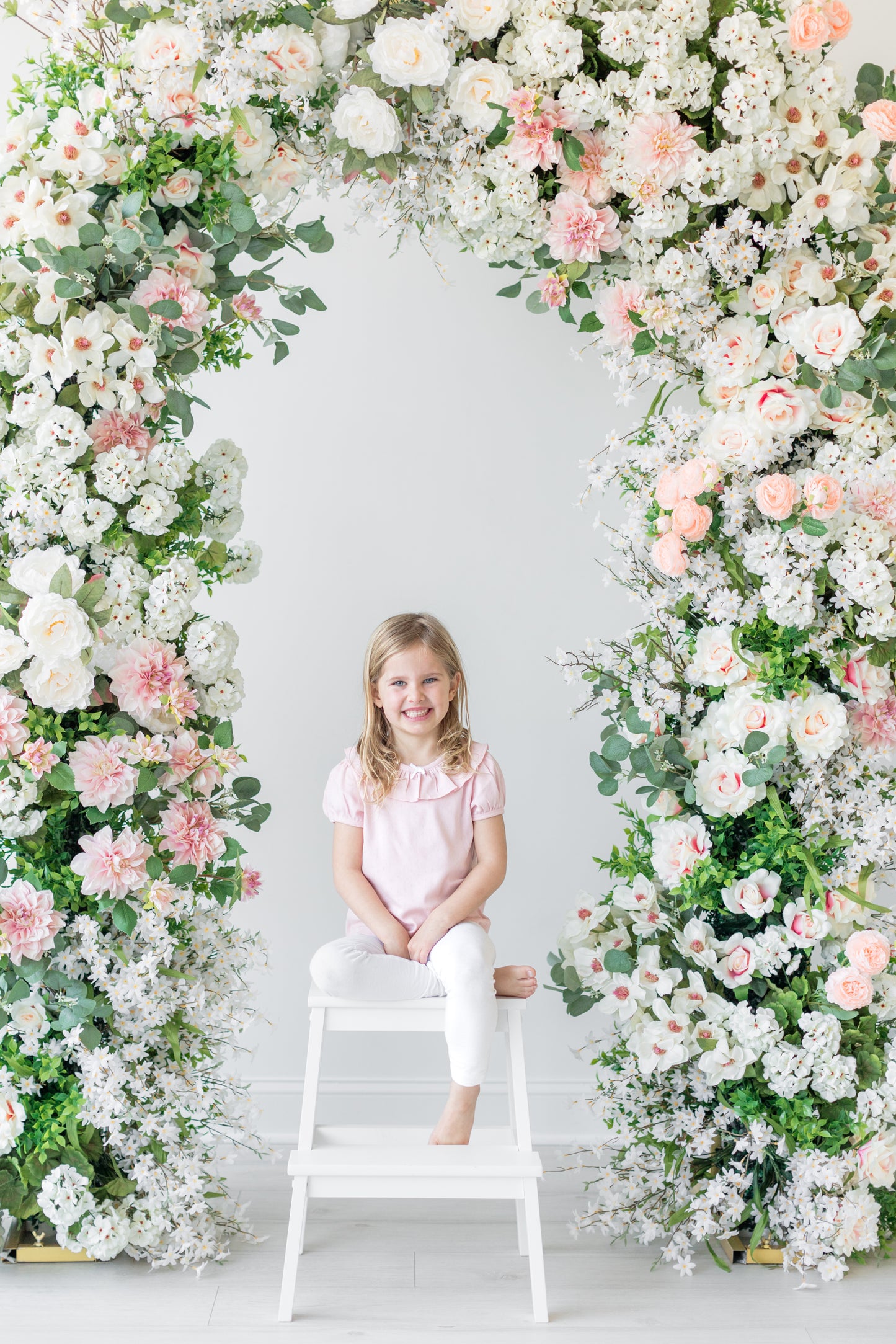 Petal Pink Pointelle Ruffle Top