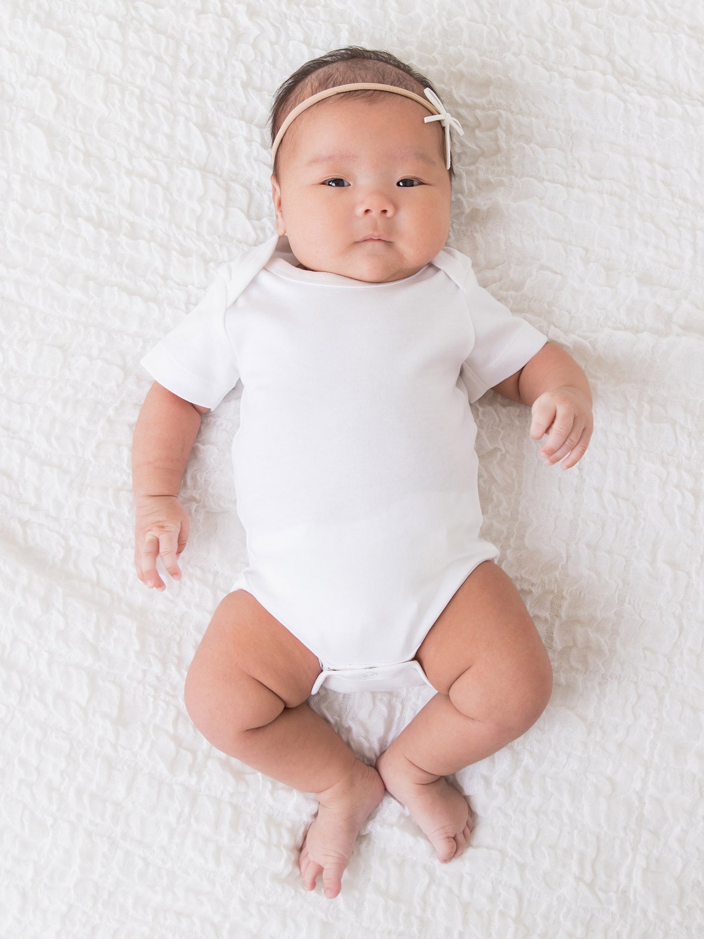 Short Sleeve Classic Bodysuit - Ivory