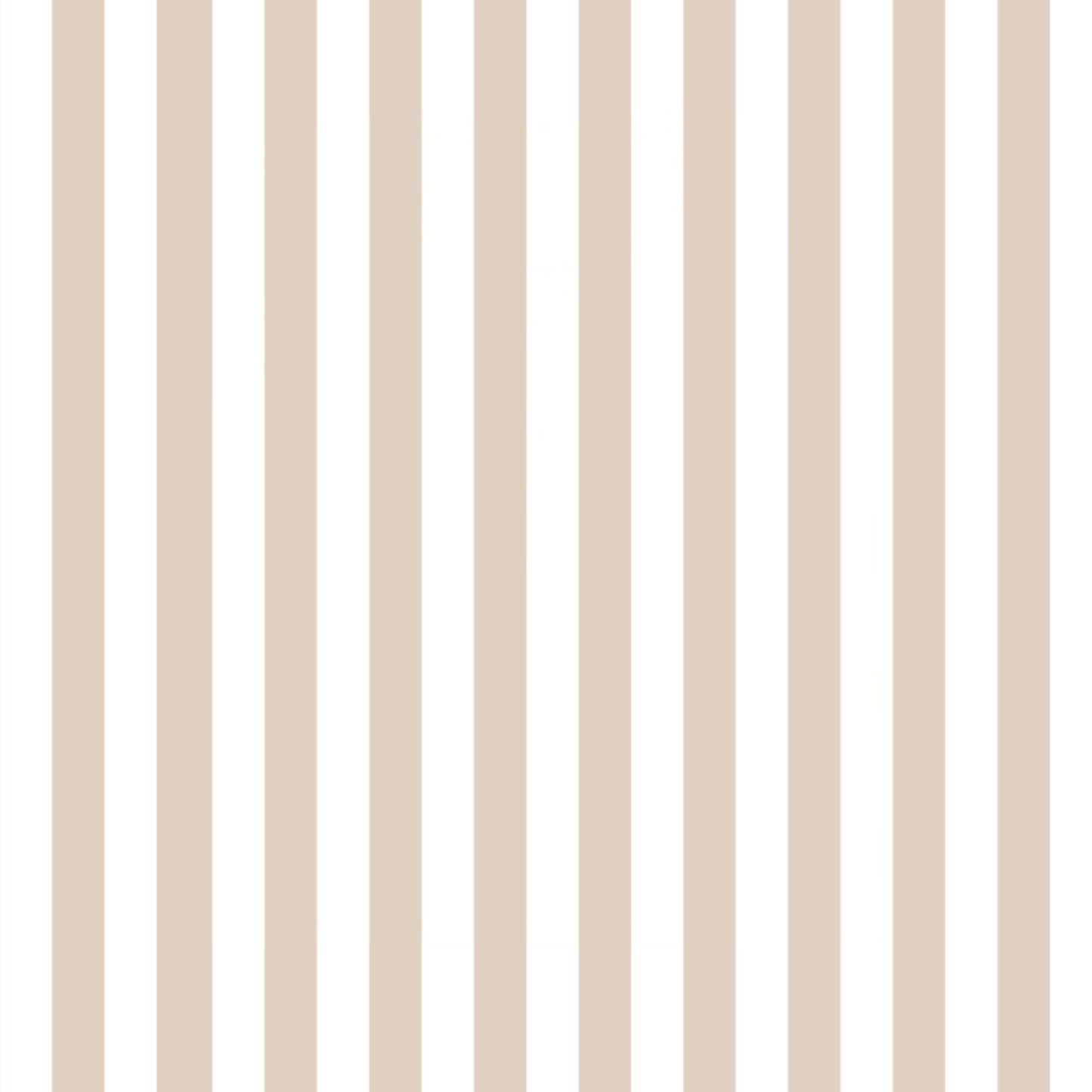 Tiered Strap Dress - Beige Stripes