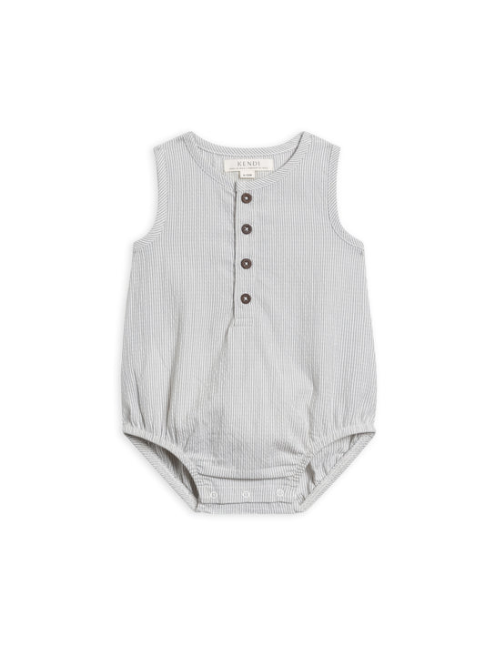 Wren Seersucker Bubble Romper