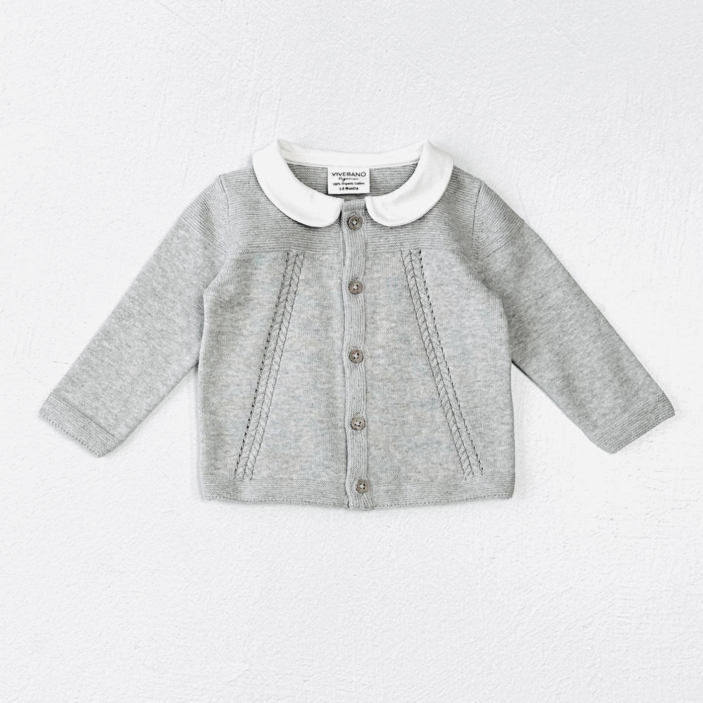 Milan Knit Cardigan Sweater - Heather Gray