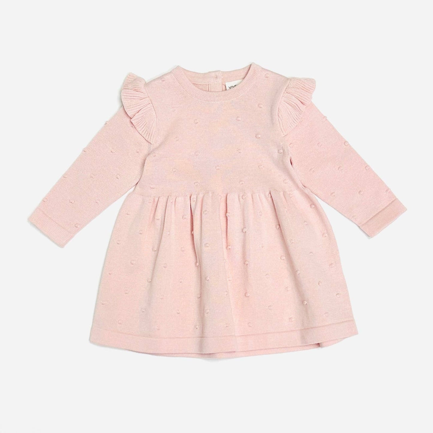 Milan Knit Ruffle Sweater Dress - Blush