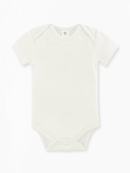 Short Sleeve Classic Bodysuit - Ivory