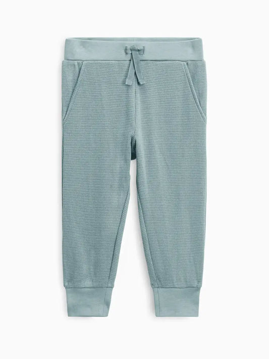 Nelson Waffle Knit Jogger - Ocean